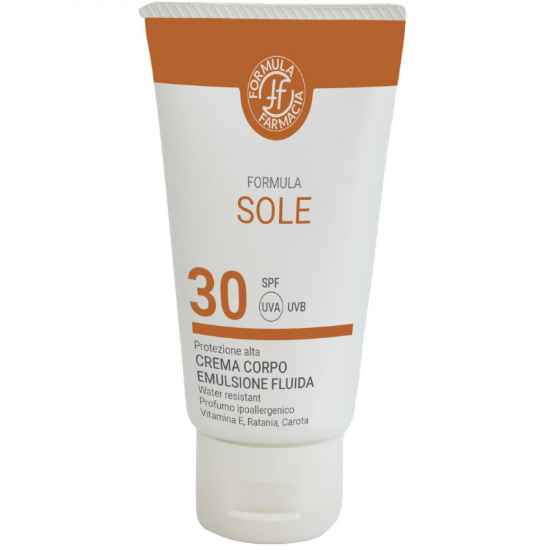 FORMULA EMULSIONE FLUIDA CORPO SOLARE SPF30