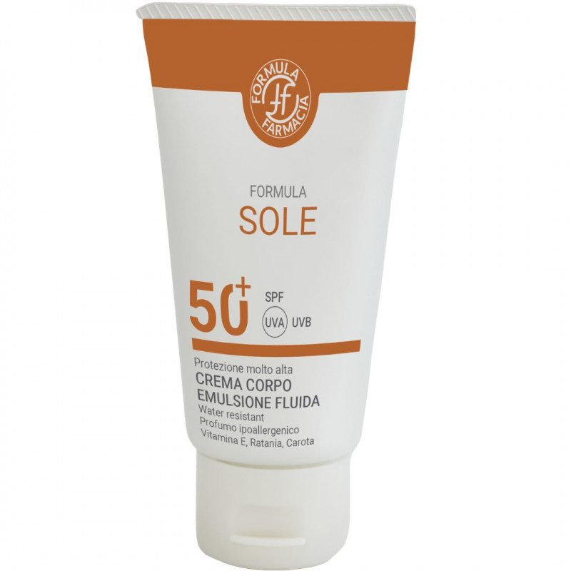 FORMULA EMULSIONE FLUIDA CORPO SOLARE SPF50+