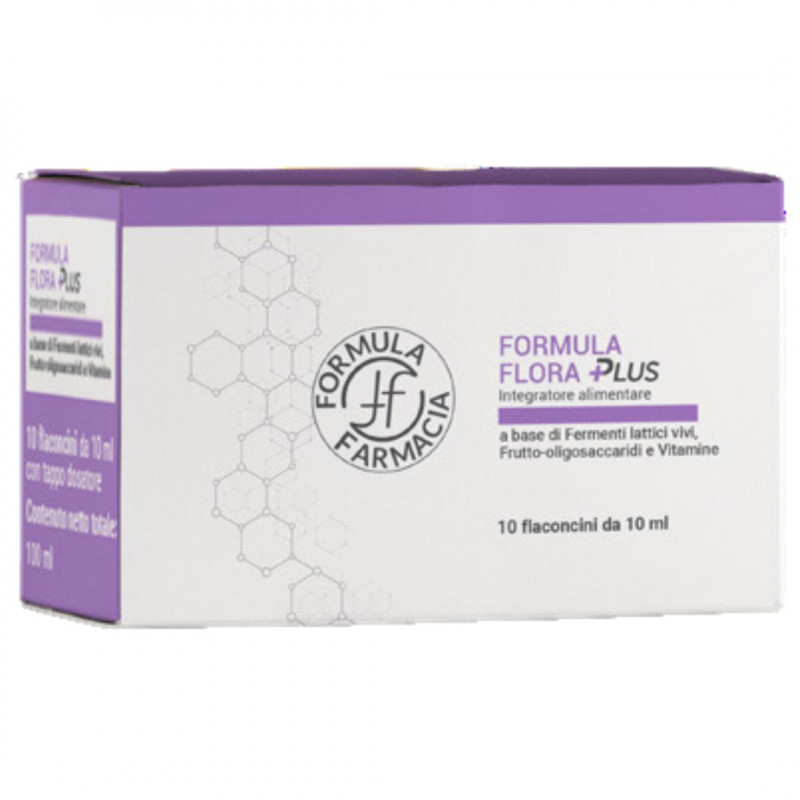 FORMULA  FLORA PLUS INTEGRATORE FERMENTI LATTICI 10 FLACONCINI