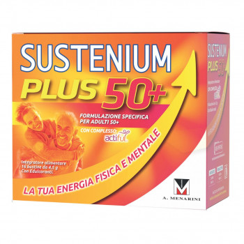 SUSTENIUM PLUS 50+ INTEGRATORE ENERGIA FISICA E MENTALE 16BST