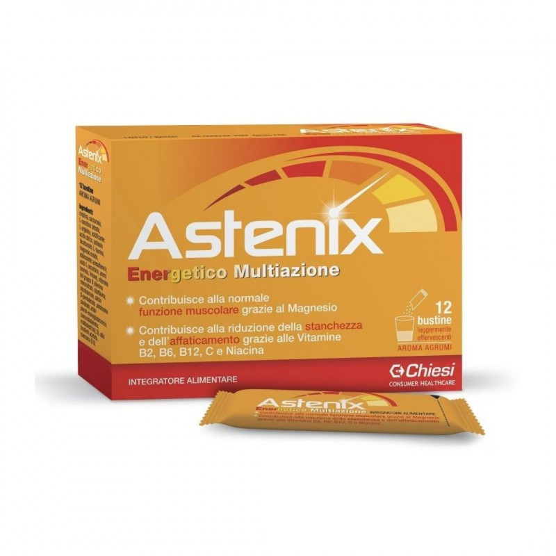 CHIESI ASTENIX INTEGRATORE ENERGETICO AROMA AGRUMI 12 BUSTINE