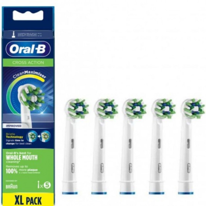 ORAL-B CROSSACTION RICAMBIO CON TECNOLOGIA CLEANMAXIMISER 5 PZ