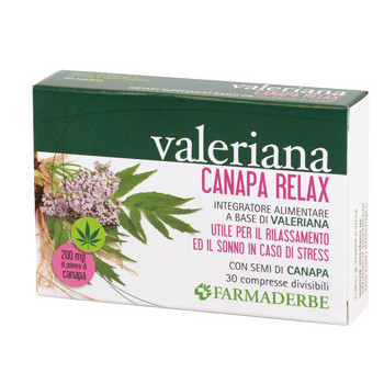 VALERIANA CANAPA RELAX 30 COMPRESSE DIVISIBILI