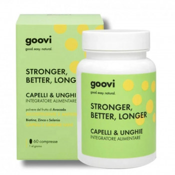 GOOVI STRONGER BETTER LONGER INTEGRATORE CAPELLI E UNGHIE 60 CPR