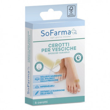 SOFARMAPIÙ CEROTTI PER VESCICHE PICCOLE 6PZ