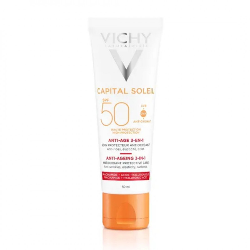 VICHY CAPITAL SOLEIL CREMA VISO ANTIETÀ SPF50 50ML VICHY CAPITAL SOLEIL CREMA VISO ANTIETÀ SPF50 50ML