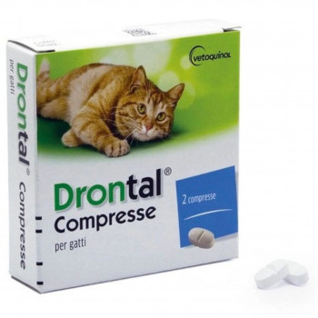 DRONTAL GATTO VERMIFUGO ANTIPARASSITARIO 2 COMPRESSE GMM