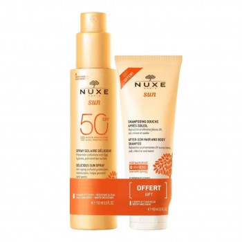 NUXE SUN DUO SOLARE SPRAY SPF50 150ML + SHAMPOO DOPOSOLE 100ML