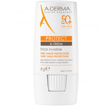 A-DERMA PROTECT X TREM 8G INVISIBLE STICK SPF50+