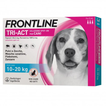 FRONTLINE TRIACT CANE M (10-20KG) ANTIPARASSITARIO 3 PIPETTE