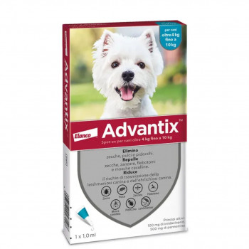 ADVANTIX SPOT-ON CANI DA 4 A 10 KG 1 PIPETTA MONODOSE