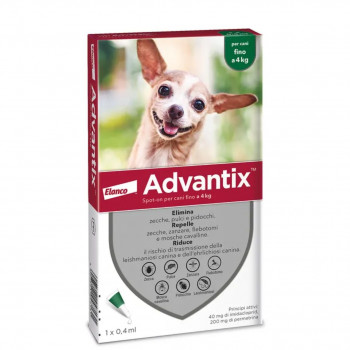 ADVANTIX SPOT-ON CANI FINO A 4 KG 1 PIPETTA MONODOSE