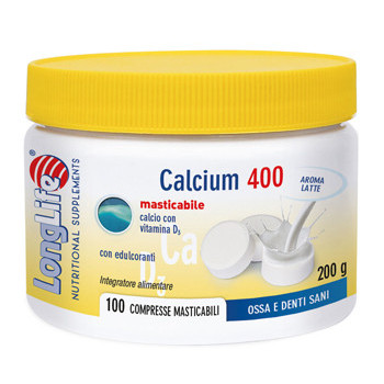 LONGLIFE CALCIUM LATTE 100 COMPRESSE 400 MG