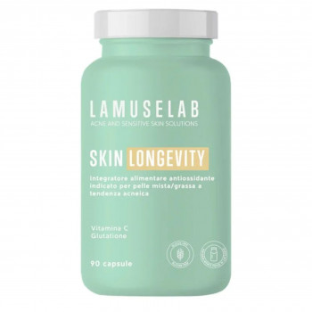 LAMUSELAB SKIN LOGEVITY INTEGRATORE CON ANTIOSSIDANTI 90 CAP