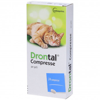 DRONTAL GATTO COMBATTE I PARASSITI INTESTINALI 24 COMPRESSE