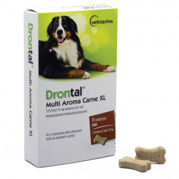 DRONTAL MULTI AROMA CARNE XL 8 COMPRESSE