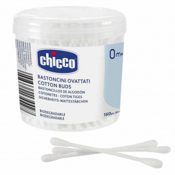 CHICCO BASTONCINI OVATTATI IN COTONE IGIENE ORECCHIO 160 PEZZI