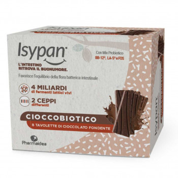 ISYPAN CIOCCOBIOTICO CON PROBIOTICI CIOCCOLATO FONDENTE 8 TAVOLETTE