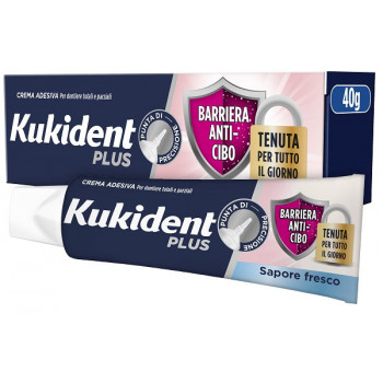 KUKIDENT PLUS DOPPIA PROTEZIONE CREMA ADESIVA DENTIERE 40G