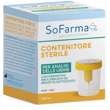 SOFARMAPIÙ CONTENITORE SOTTOVUOTO PER URINE 120ML