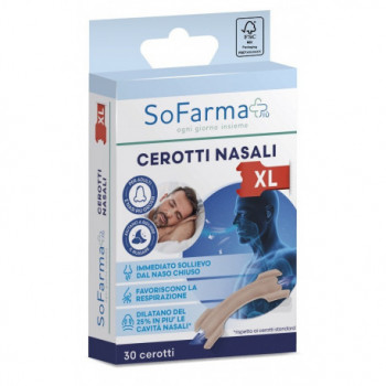 CEROTTO NASALE EXTRA LARGE 6,7 X2CM 30 PEZZI SOFARMAPIU'