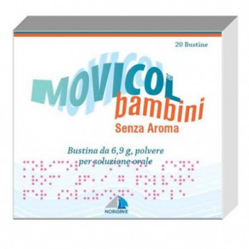MOVICOL BAMBINI 6,9 G, POLVERE PER SOLUZIONE ORALE, SENZA AROMA