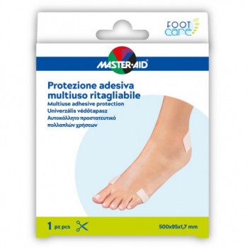 PROTEZIONE ADESIVA MULTIUSO MASTER-AID FOOTCARE RITAGLIABILE 50X9,5 CM A6
