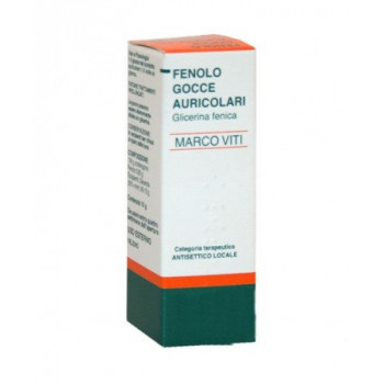 FENOLO MARCO VITI 1% GOCCE AURICOLARI, SOLUZIONE