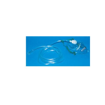 MASCHERA PER OSSIGENOTERAPIA MEDIA CONCENTRAZIONE CON 2 TUBI PROLUNGA 2 METRI