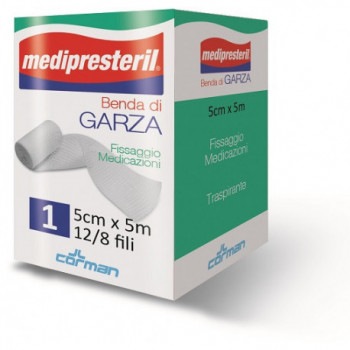 BENDA DI GARZA MEDIPRESTERIL 12/8 M5X10CM