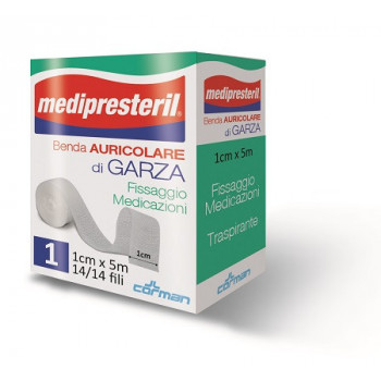 BENDA AURICOLARE MEDIPRESTERIL 12/8 FU M5X2CM 14/14 FILI