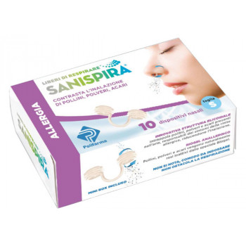 SANISPIRA ALLERGIA DISPOSITIVO NASALE 10 PEZZI TAGLIA M