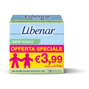 SOLUZIONE ISOTONICA LIBENAR 15 FLACONCINI DA 5 ML TAGLIO PREZZO