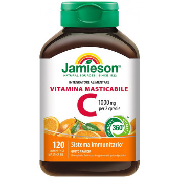 JAMIESON VITAMINA C 1000 MASTICABILE ARANCIA 120 COMPRESSE