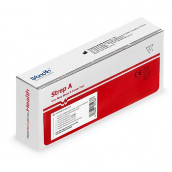 TEST ONE STEP STREP A DETERMINAZIONE QUALITATIVA ANTIGENI STREPTOCOCCO A IN TAMPONE FARINGEO AUTODIAGNOSTICO