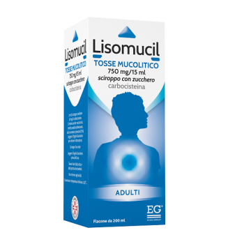 LISOMUCIL TOSSE MUCOLITICO 750 MG/15 ML SCIROPPO