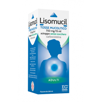 LISOMUCIL TOSSE MUCOLITICO 750 MG/15 ML SCIROPPO