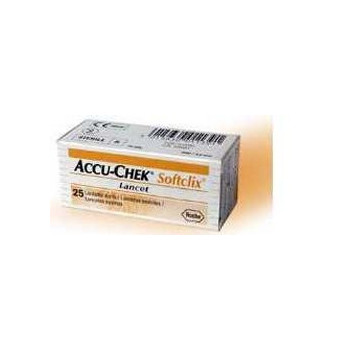 LANCETTE PUNGIDITO ACCU-CHEK SOFTCLIX 25 PEZZI