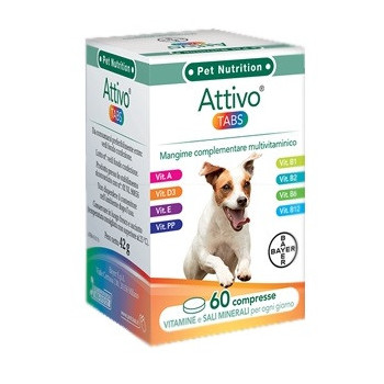 ATTIVO TABS ASTUCCIO DA 60 COMPRESSE ALTAMENTE APPETIBILI