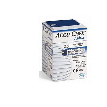 STRISCE MISURAZIONE GLICEMIA ACCU-CHEK AVIVA BRK RETAIL 25 PEZZI
