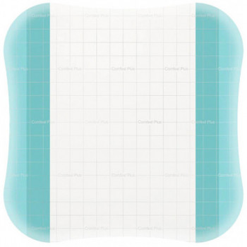 MEDICAZIONE SPECIALE ATTIVA TRASPARENTE CON IDROCOLLOIDE COMFEEL PLUS 20X20 CM 5 PEZZI