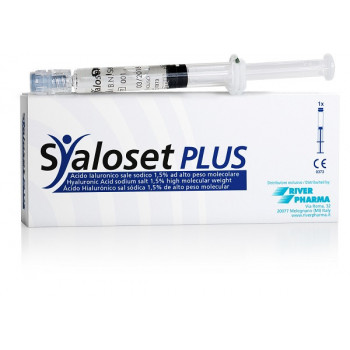 SIRINGA INTRA-ARTICOLARE SYALOSET PLUS ACIDO IALURONICO SALE SODICO 1,5% AD ALTO PESO MOLECOLARE 4 ML