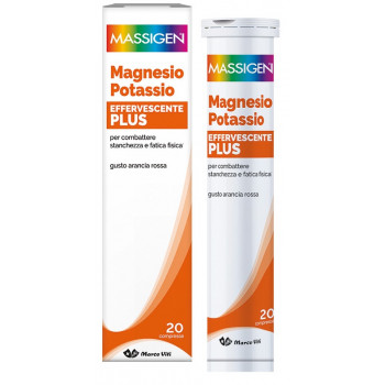 MASSIGEN MAGNESIO POTASSIO PLUS 20 COMPRESSE EFFERVESCENTI