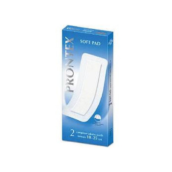 GARZA COMPRESSA PRONTEX SOFT PAD 10X25 CM 2 PEZZI