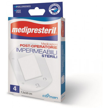 MEDICAZIONE POST OPERATORIA MEDIPRESTERIL IMPERMEABILE 10X25CM 3 PEZZI