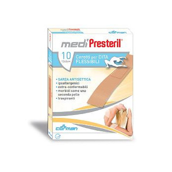 CEROTTO PER DITA MEDIPRESTERIL FLESSIBILE 12X2CM 10 PEZZI