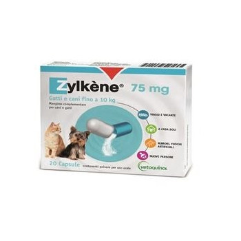 ZYLKENE CANI E GATTI FINO A 10KG 20 CAPSULE 75 MG