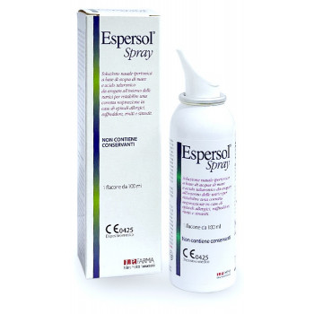 SOLUZIONE NASALE ESPERSOL SPRAY IPERTONICA A BASE DI ACQUA DI MARE E ACIDO IALURONICO 0,02% 100ML