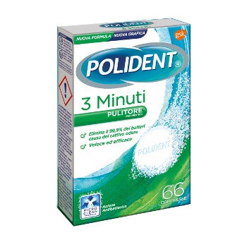 POLIDENT 3 MINUTI 66 COMPRESSE