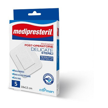 MEDICAZIONE POST OPERATORIA MEDIPRESTERIL DELICATA TNT 10X12CM 5 PEZZI